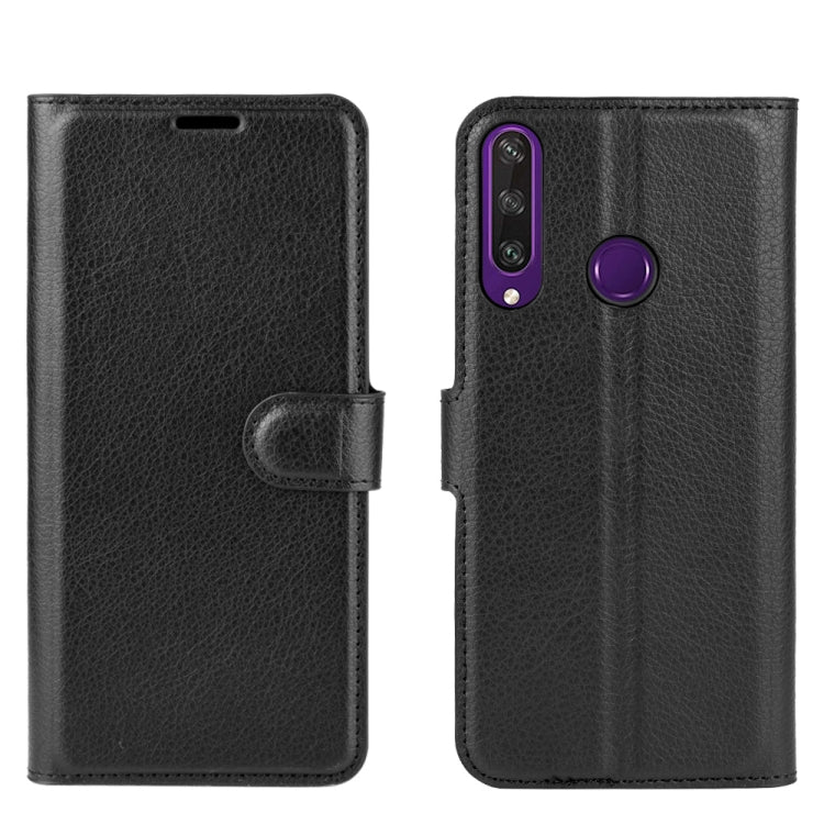 For Huawei Y6p Litchi Texture Horizontal Flip Protective Case with Holder & Card Slots & Wallet