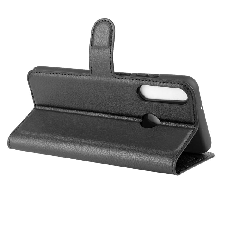 For Huawei Y6p Litchi Texture Horizontal Flip Protective Case with Holder & Card Slots & Wallet