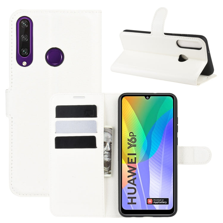 For Huawei Y6p Litchi Texture Horizontal Flip Protective Case with Holder & Card Slots & Wallet