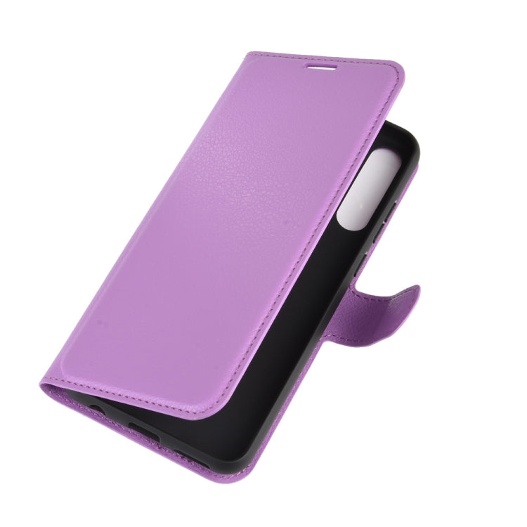 For Huawei Y6p Litchi Texture Horizontal Flip Protective Case with Holder & Card Slots & Wallet