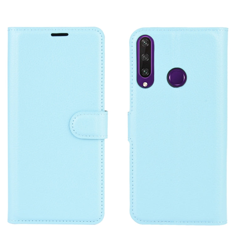 For Huawei Y6p Litchi Texture Horizontal Flip Protective Case with Holder & Card Slots & Wallet