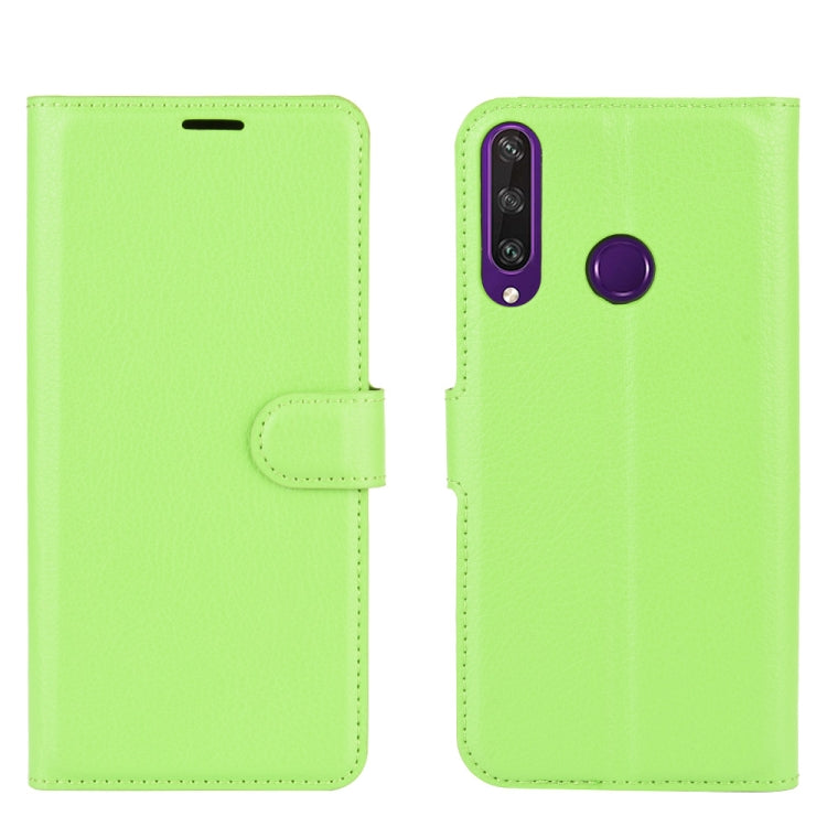 For Huawei Y6p Litchi Texture Horizontal Flip Protective Case with Holder & Card Slots & Wallet