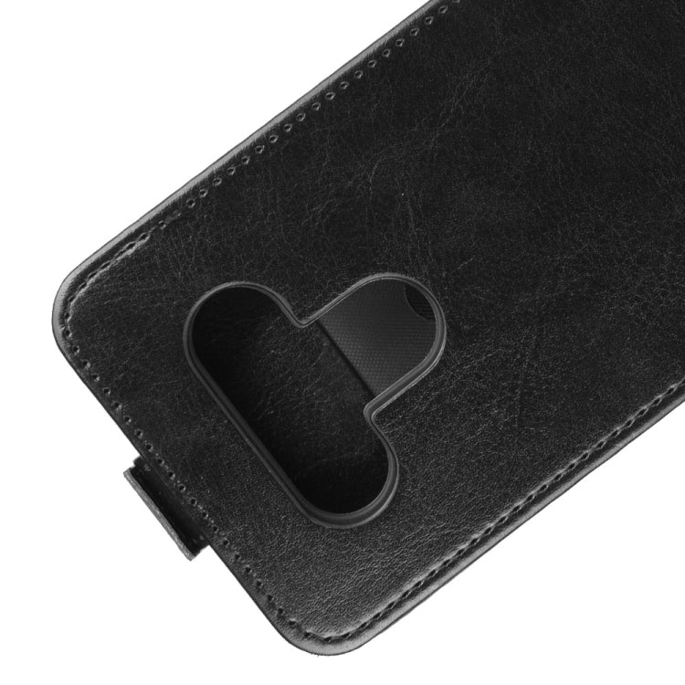 For LG K51 R64 Texture Single Vertical Flip Leather Protective Case with Card Slots & Photo Frame