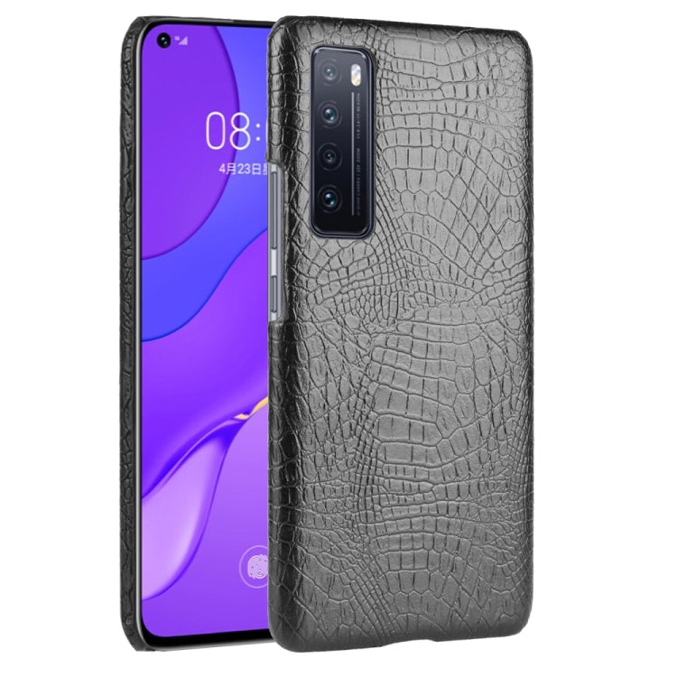 For Huawei Nova 7 Shockproof Crocodile Texture PC + PU Case