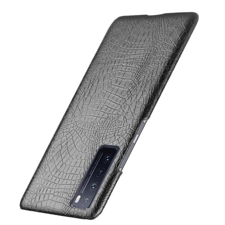 For Huawei Nova 7 Shockproof Crocodile Texture PC + PU Case
