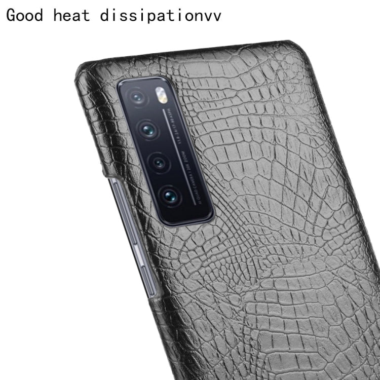 For Huawei Nova 7 Shockproof Crocodile Texture PC + PU Case