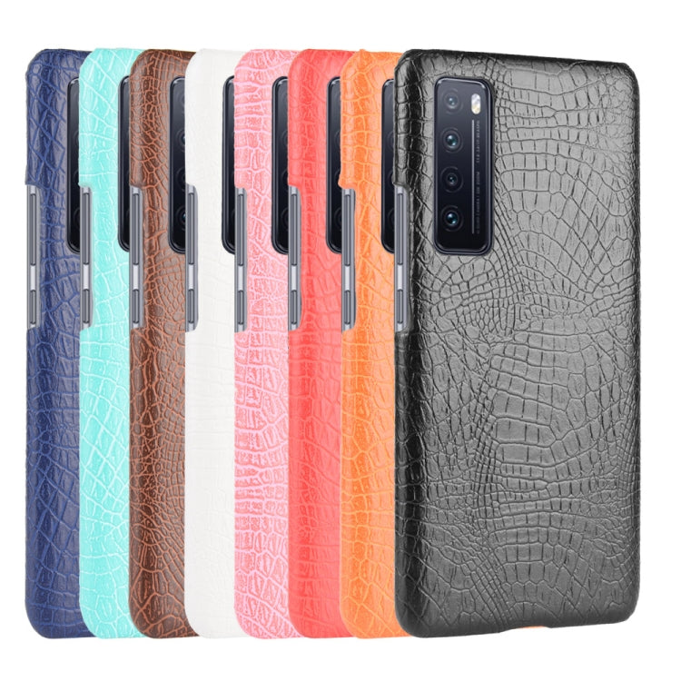 For Huawei Nova 7 Shockproof Crocodile Texture PC + PU Case