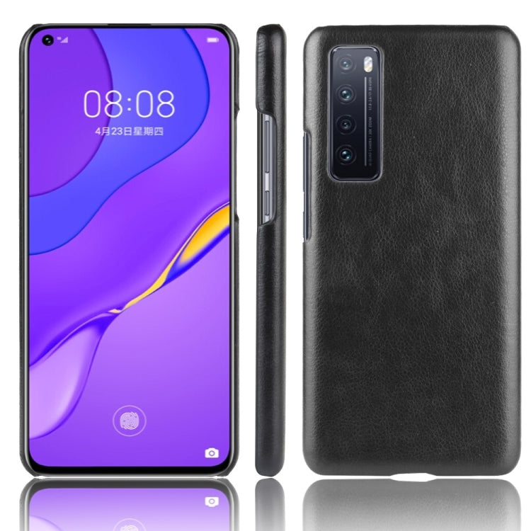 For Huawei Nova 7 Shockproof Litchi Texture PC + PU Case