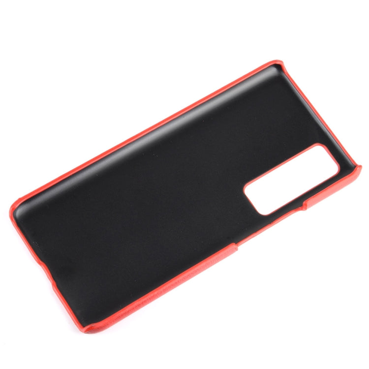 For Huawei Nova 7 Shockproof Litchi Texture PC + PU Case