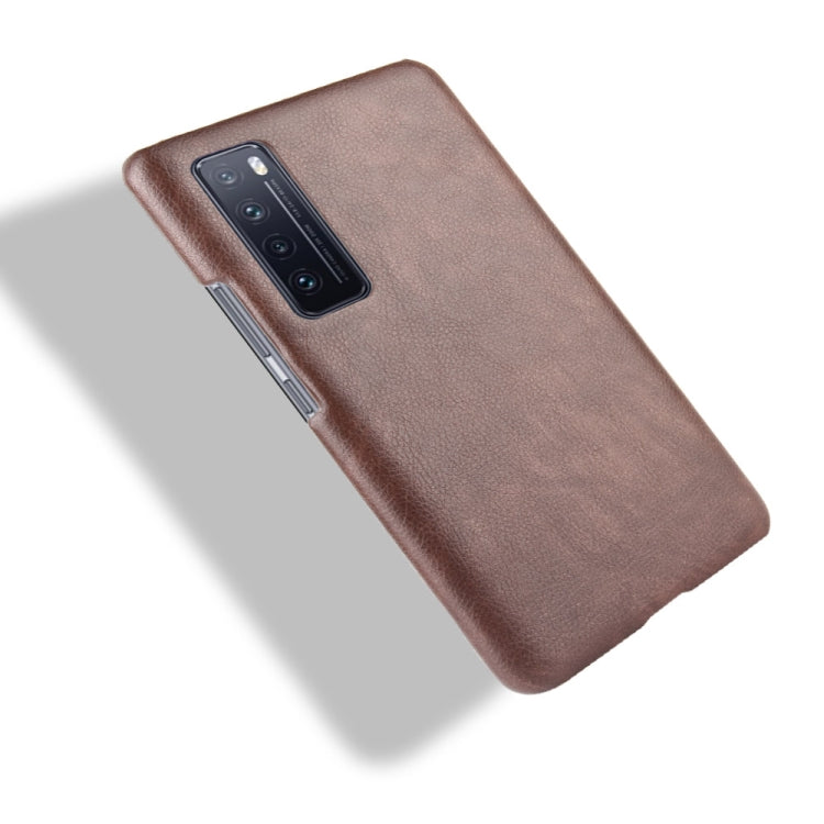 For Huawei Nova 7 Shockproof Litchi Texture PC + PU Case