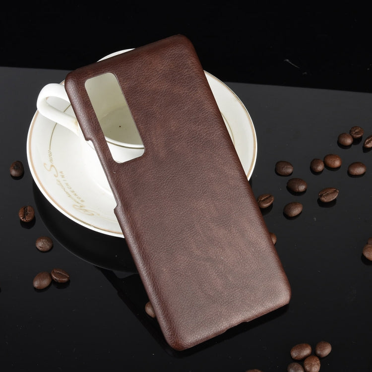 For Huawei Nova 7 Shockproof Litchi Texture PC + PU Case