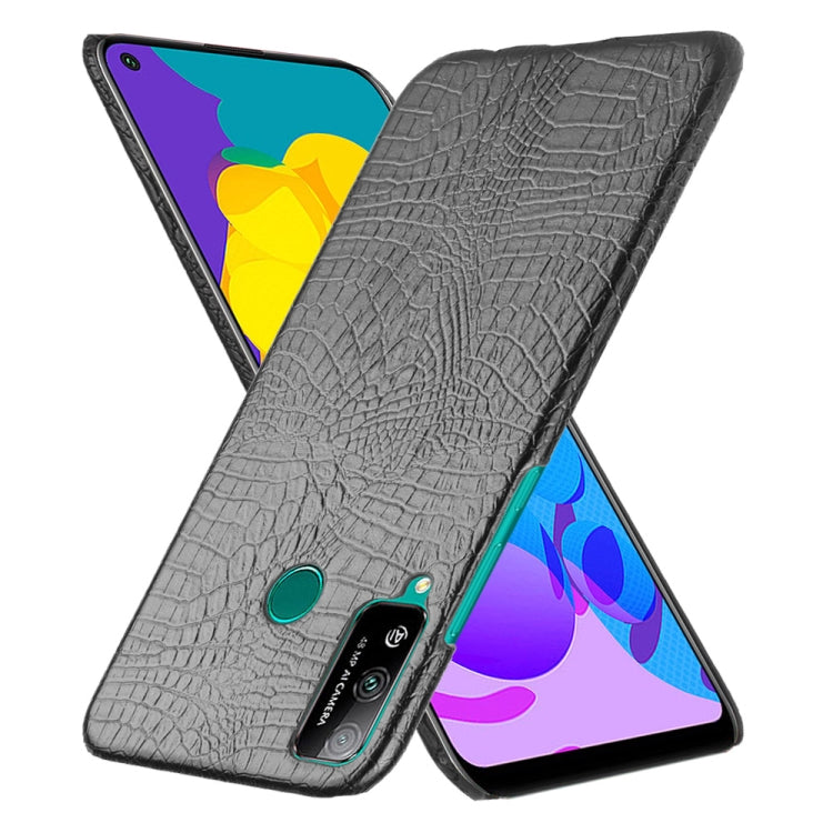For Huawei Honor Play 4T Shockproof Crocodile Texture PC + PU Case