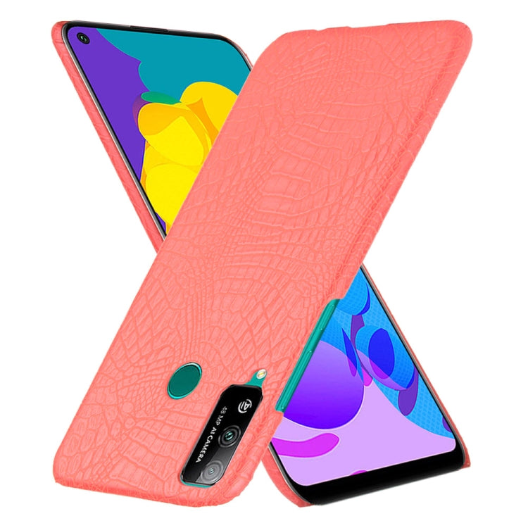 For Huawei Honor Play 4T Shockproof Crocodile Texture PC + PU Case