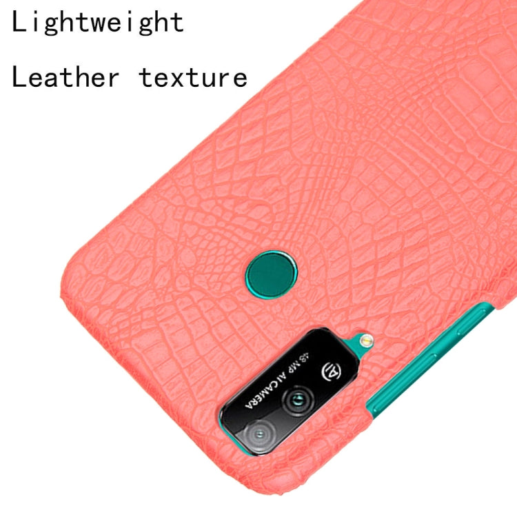 For Huawei Honor Play 4T Shockproof Crocodile Texture PC + PU Case