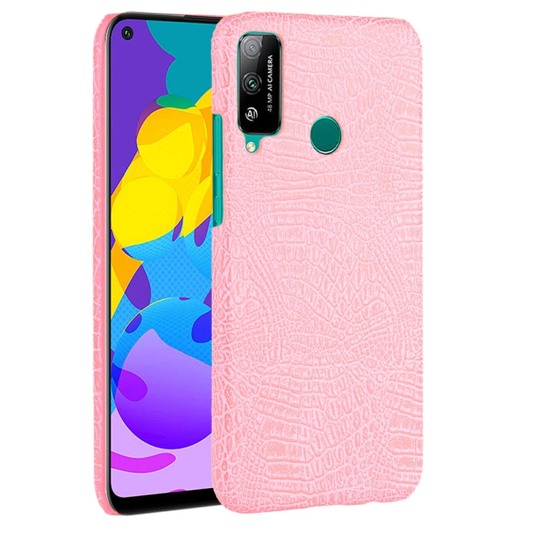 For Huawei Honor Play 4T Shockproof Crocodile Texture PC + PU Case