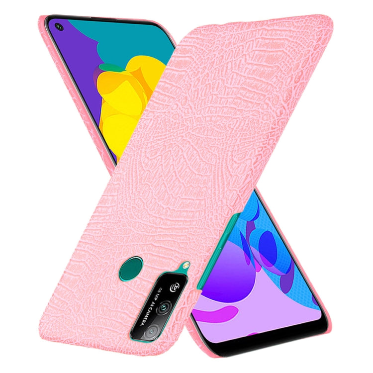 For Huawei Honor Play 4T Shockproof Crocodile Texture PC + PU Case