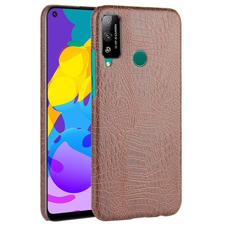 For Huawei Honor Play 4T Shockproof Crocodile Texture PC + PU Case