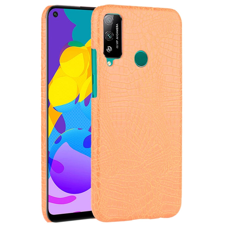 For Huawei Honor Play 4T Shockproof Crocodile Texture PC + PU Case