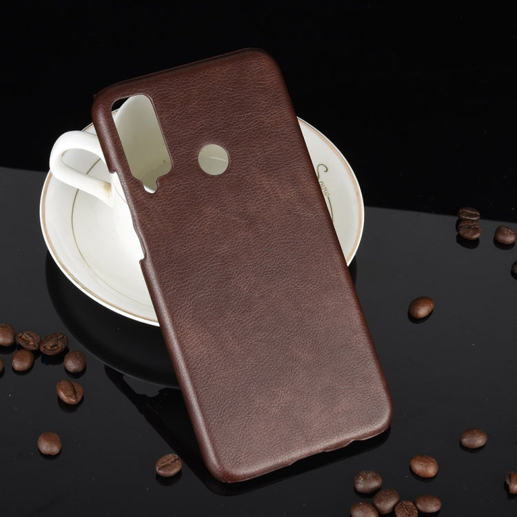 For Huawei Honor Play 4T Shockproof Litchi Texture PC + PU Case