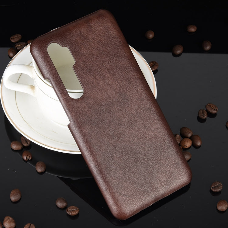 For Xiaomi Mi Note 10 Lite Shockproof Litchi Texture PC + PU Case