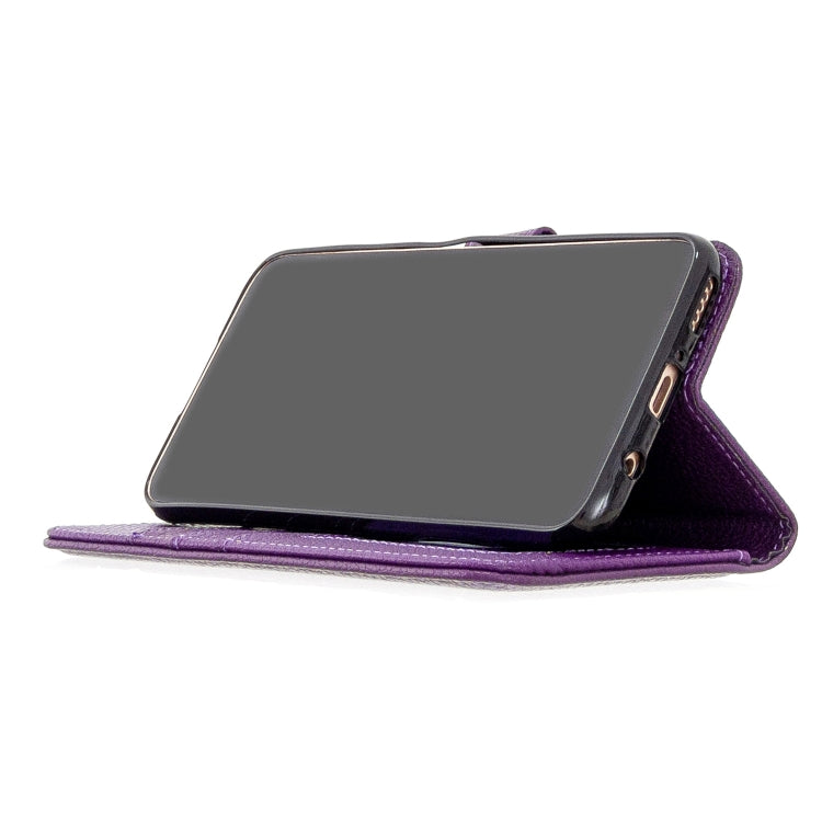 For Huawei P40 Lite Litchi Texture Horizontal Flip Leather Case with Holder & Card Slots & Wallet & Photo Frame