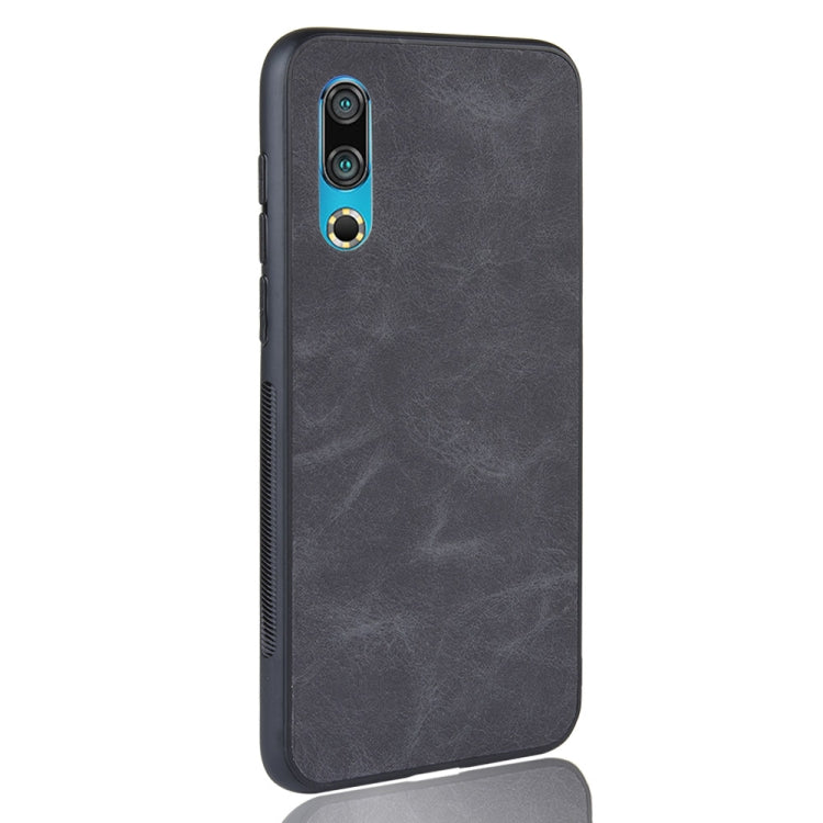 Shockproof Sheep Skin PC + PU + TPU Case for Meizu 16s(Black)