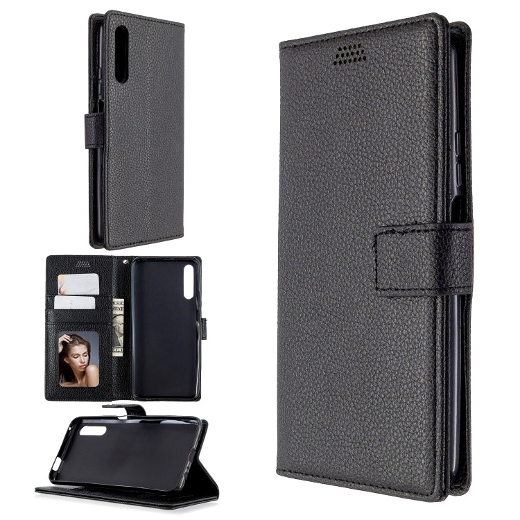 For Huawei P smart Pro 2019 Litchi Texture Horizontal Flip Leather Case with Holder & Card Slots & Wallet & Photo Frame