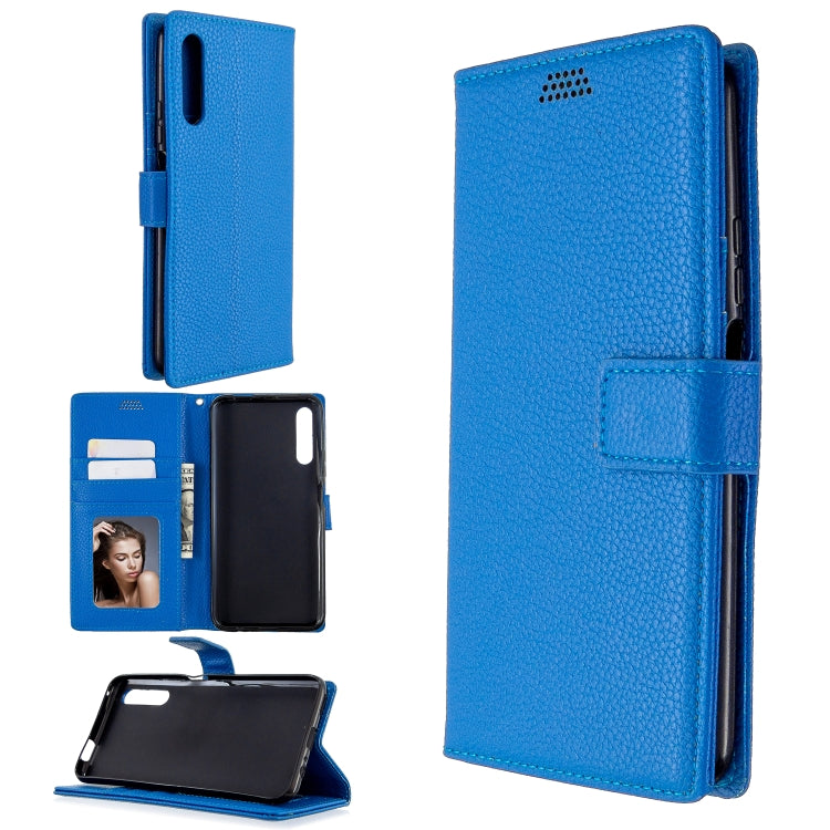 For Huawei P smart Pro 2019 Litchi Texture Horizontal Flip Leather Case with Holder & Card Slots & Wallet & Photo Frame