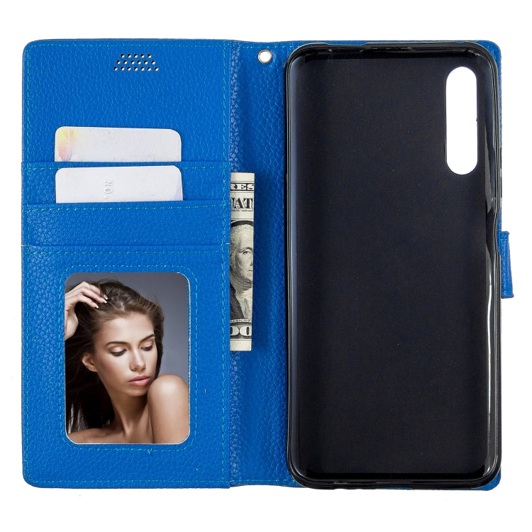 For Huawei P smart Pro 2019 Litchi Texture Horizontal Flip Leather Case with Holder & Card Slots & Wallet & Photo Frame