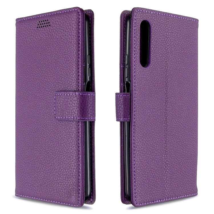 For Huawei P smart Pro 2019 Litchi Texture Horizontal Flip Leather Case with Holder & Card Slots & Wallet & Photo Frame