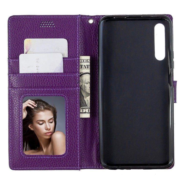 For Huawei P smart Pro 2019 Litchi Texture Horizontal Flip Leather Case with Holder & Card Slots & Wallet & Photo Frame