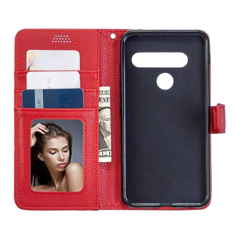 For LG G8ST Litchi Texture Horizontal Flip Leather Case with Holder & Card Slots & Wallet & Photo Frame