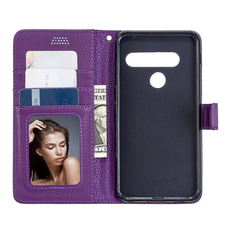 For LG G8ST Litchi Texture Horizontal Flip Leather Case with Holder & Card Slots & Wallet & Photo Frame