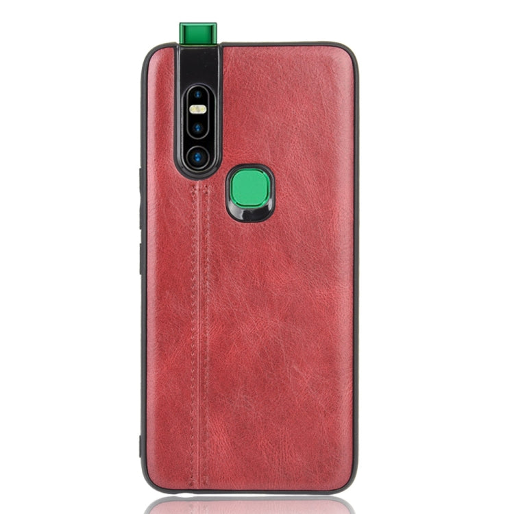 For Infinix S5 Pro Shockproof Sewing Cow Pattern Skin Texture PC + PU + TPU Case