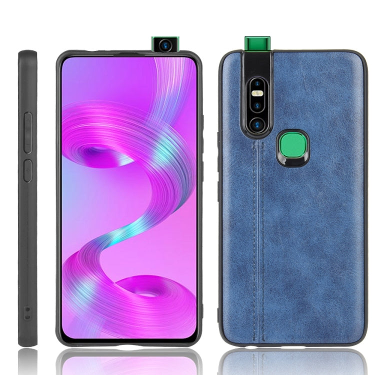 For Infinix S5 Pro Shockproof Sewing Cow Pattern Skin Texture PC + PU + TPU Case