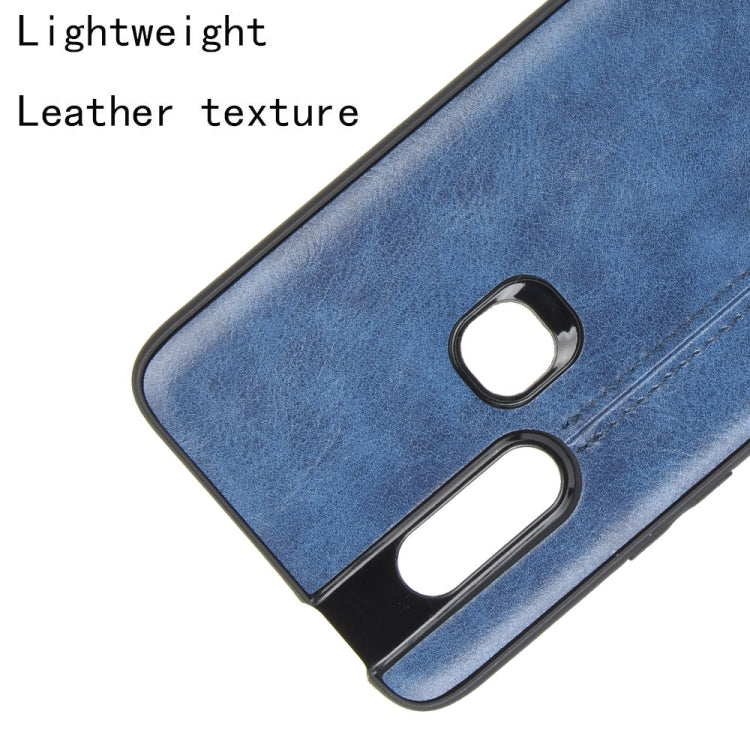 For Infinix S5 Pro Shockproof Sewing Cow Pattern Skin Texture PC + PU + TPU Case