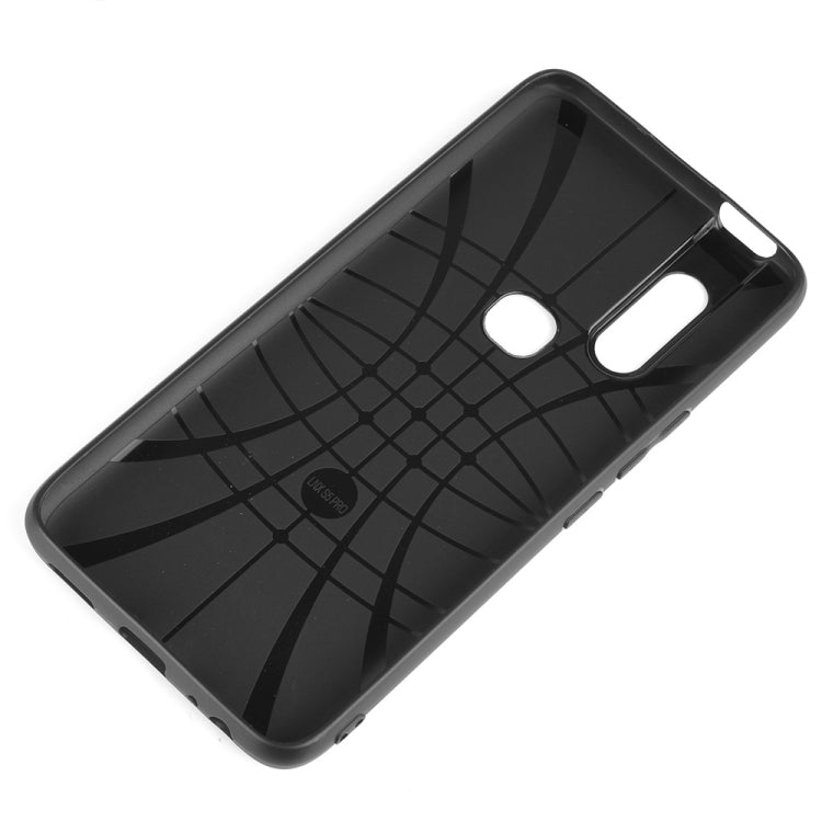 For Infinix S5 Pro Shockproof Sewing Cow Pattern Skin Texture PC + PU + TPU Case