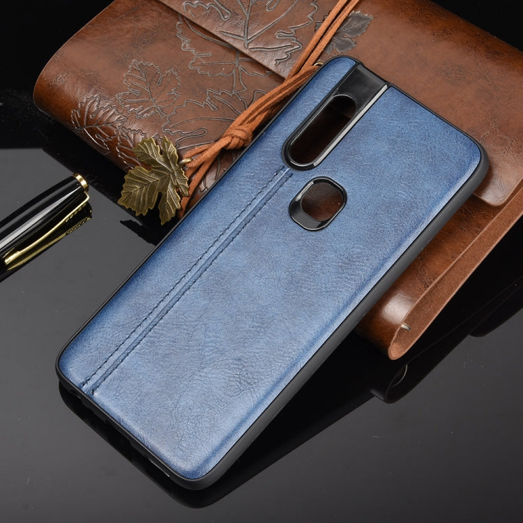 For Infinix S5 Pro Shockproof Sewing Cow Pattern Skin Texture PC + PU + TPU Case