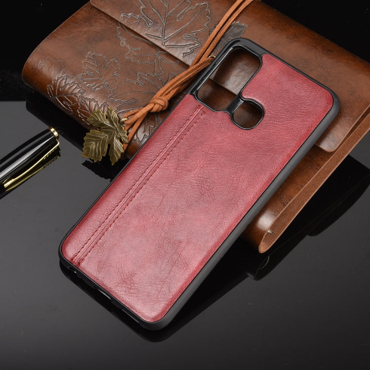 For Infinix Hot 9 Shockproof Sewing Cow Pattern Skin Texture PC + PU + TPU Case