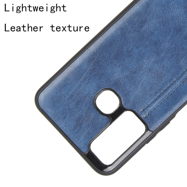 For Infinix Hot 9 Shockproof Sewing Cow Pattern Skin Texture PC + PU + TPU Case