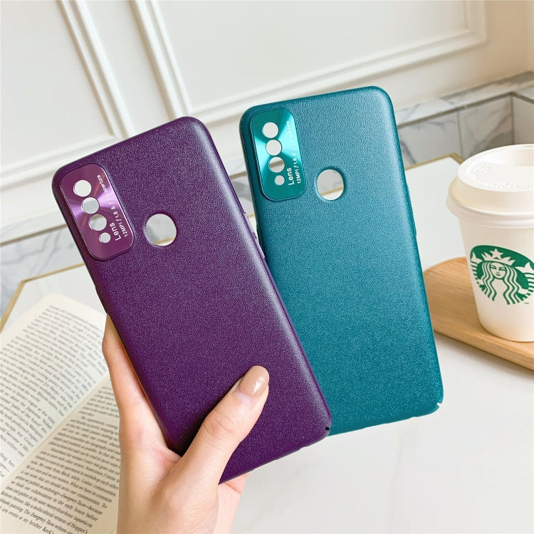 For OPPO A8 All-Inclusive Pure Prime Skin Plastic Case with Lens Ring Protection Cover