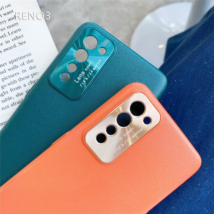 For OPPO Reno 3 All-Inclusive Pure Prime Skin Plastic Case with Lens Ring Protection Cover