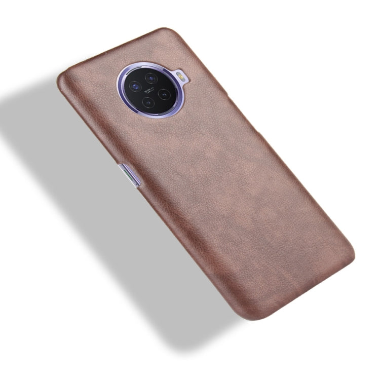 For OPPO Ace2 Shockproof Litchi Texture PC + PU Case