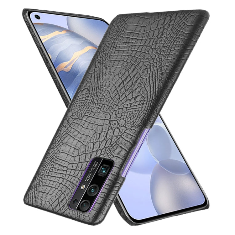 For Huawei Honor 30 Shockproof Crocodile Texture PC + PU Case