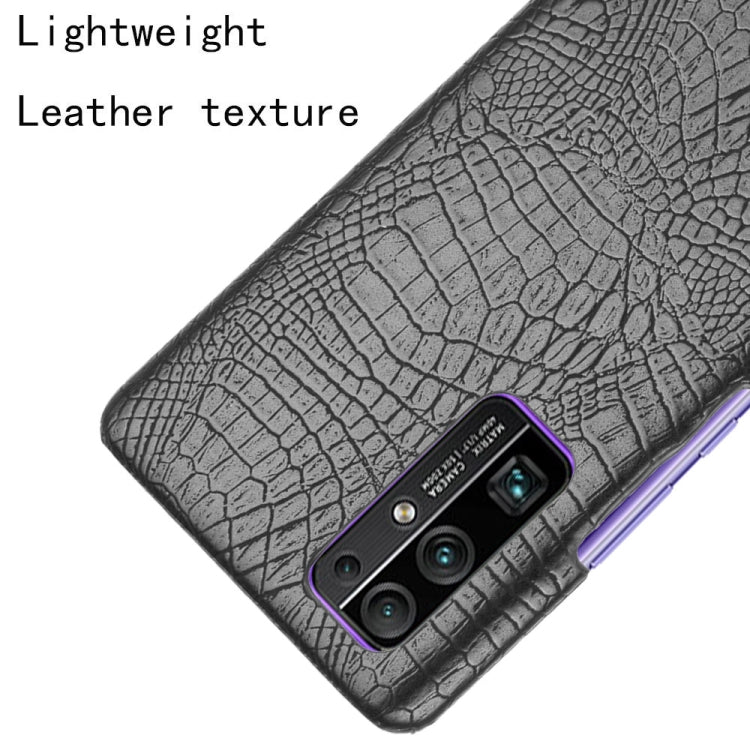 For Huawei Honor 30 Shockproof Crocodile Texture PC + PU Case