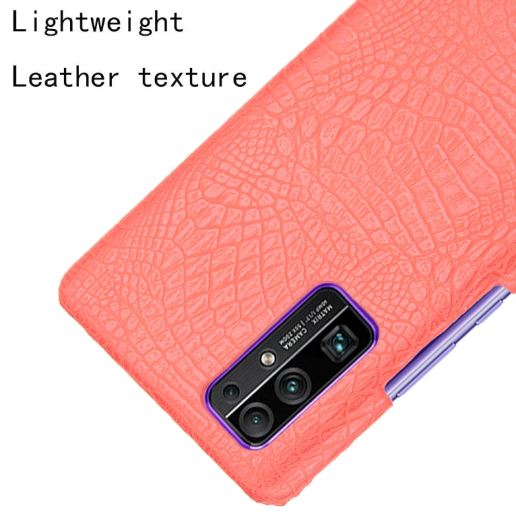 For Huawei Honor 30 Shockproof Crocodile Texture PC + PU Case