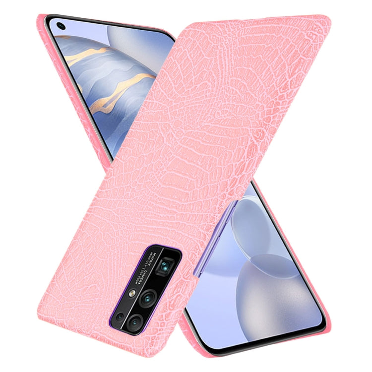 For Huawei Honor 30 Shockproof Crocodile Texture PC + PU Case