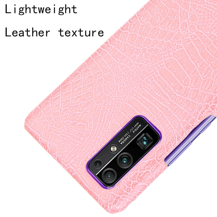 For Huawei Honor 30 Shockproof Crocodile Texture PC + PU Case