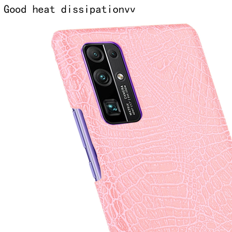 For Huawei Honor 30 Shockproof Crocodile Texture PC + PU Case