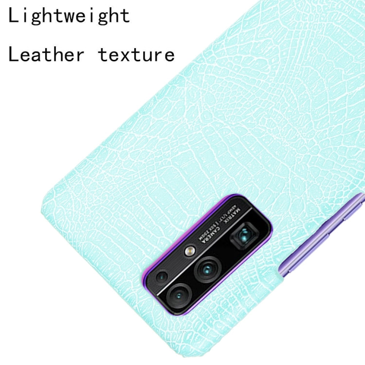 For Huawei Honor 30 Shockproof Crocodile Texture PC + PU Case